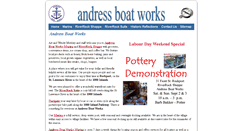 Desktop Screenshot of andressboatworks.net